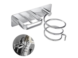 Suporte para Secador de Cabelo, Conjunto Prateleiras Suspensas Cabelo Parede GOKOCO