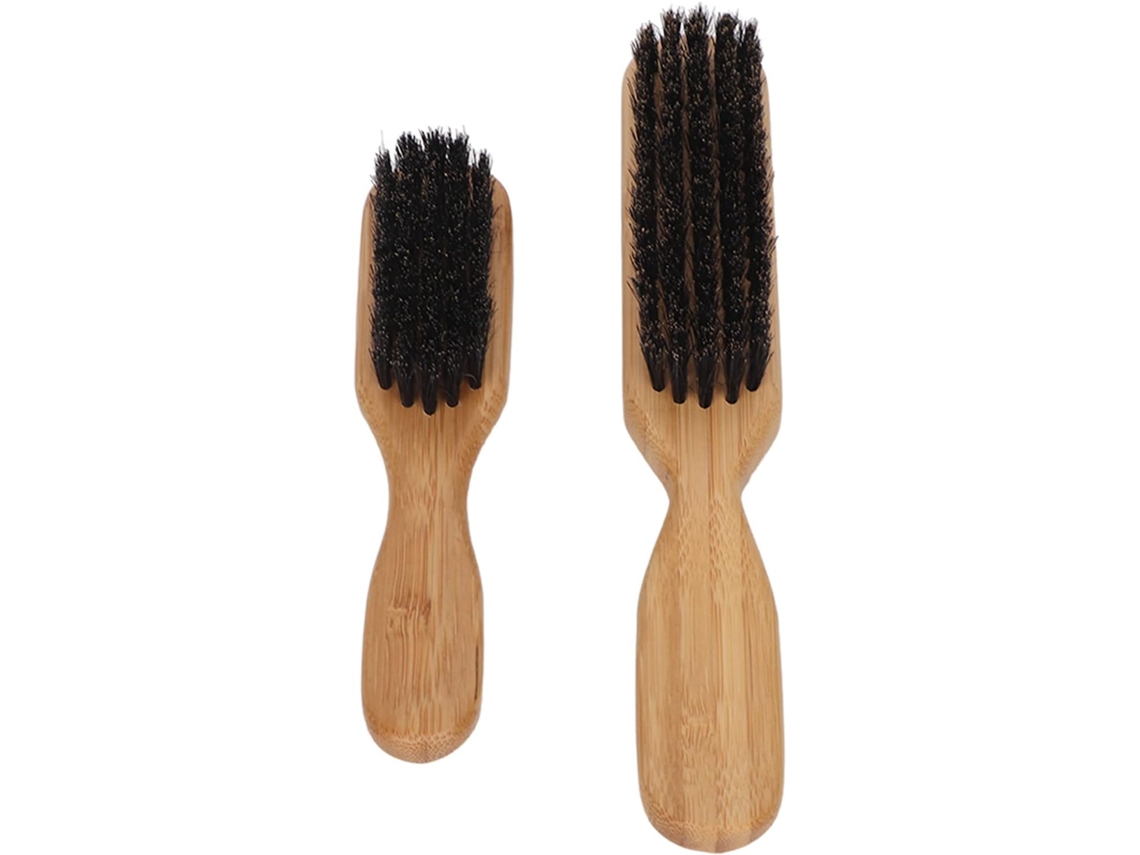 Conjunto De Escova E Pente Para Barba, 2 Peças, Escova Reforçada, Cabo Ergonômico, Portátil, Cuidados Com Os Cabelos Em