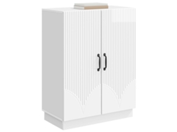 Buffet Branco Brilhante 66x34,5x87 cm Derivados de Madeira MAISON EXCLUSIVE
