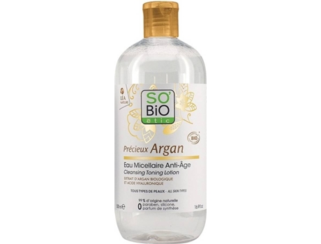 Micelle Água Anti-Idade Pré-Argan So Bio Ethic 500ml