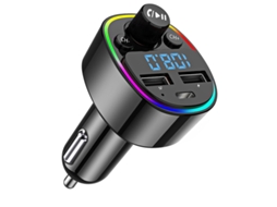 Transmissor Fm YIZHOOD G67 Abertura Bluetooth 5.0 Mp3 Player Pd Type-C Dual Usb Preto