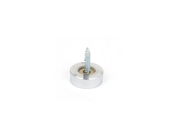 Parafusos Decorativos de Metal para Mesa de Chá de Vidro, 19 Mm X 7 Mm, em Tom Prateado CHABERLU