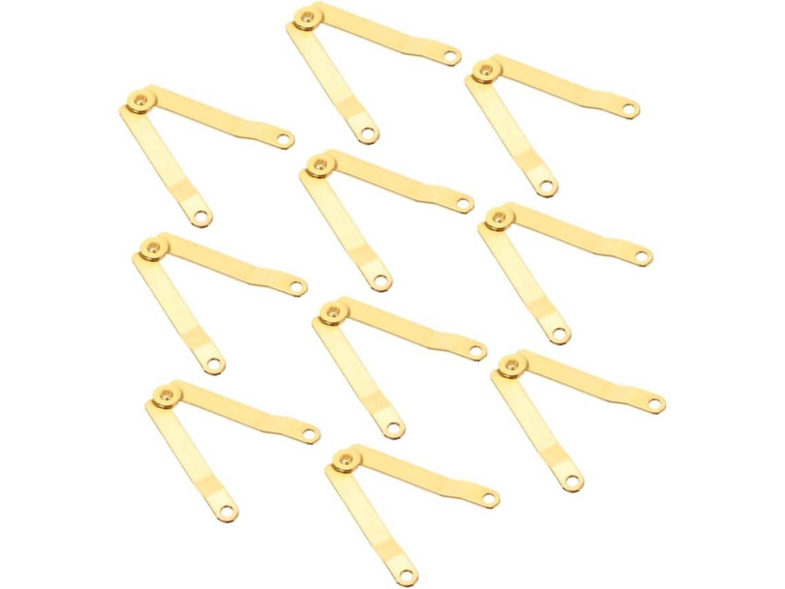 10 Para Tampas De Caixas Madeira, Suporte Baús Metal Com Chapa Ferro