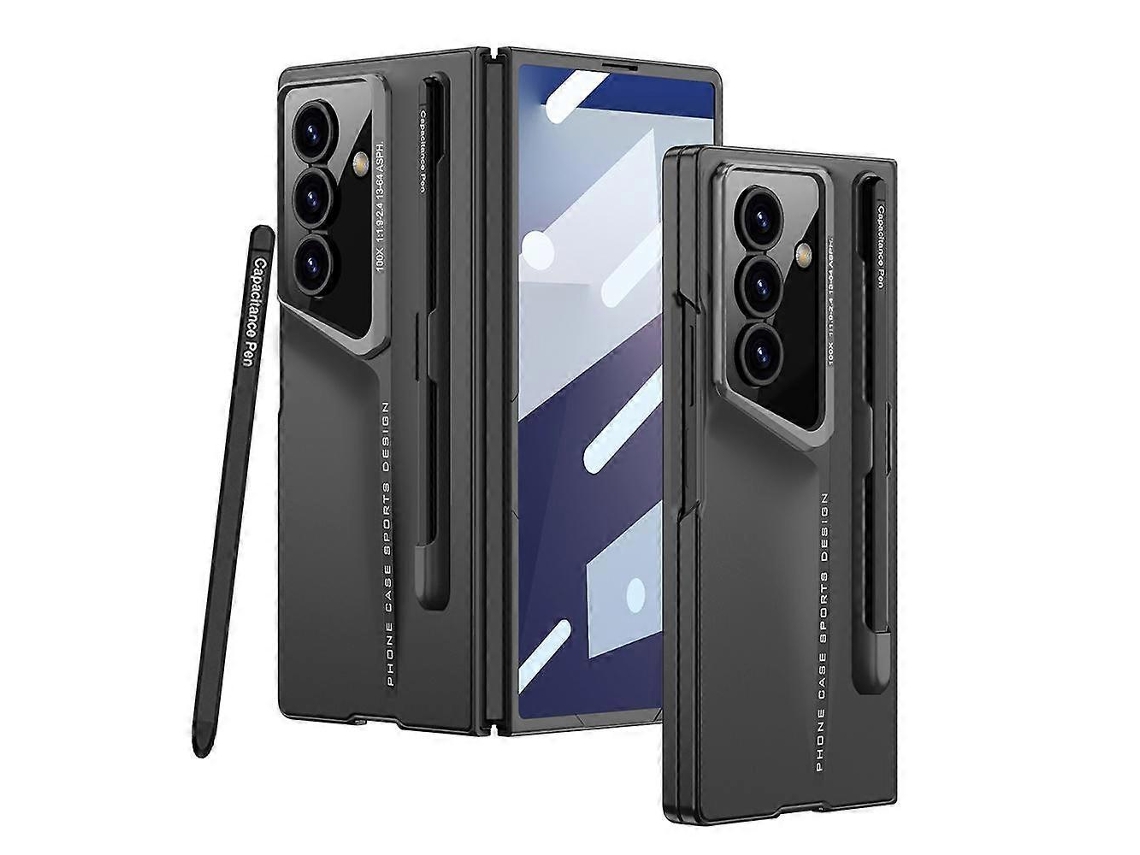 Capa Para Celular Gkk Integrated Blade Ultrafina Com Cobertura Total E Compartimento Para Caneta, Caneta Inclusa Para Samsung Galaxy Z Fold7 5g