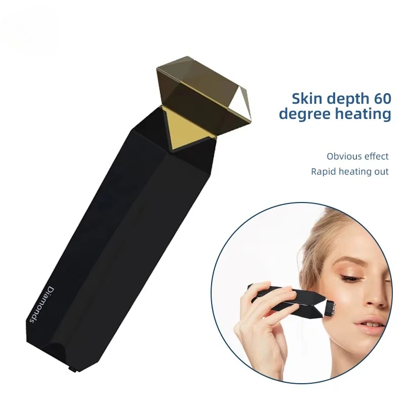 (dourado - Ue) Aparelho De Beleza Doméstico Com Massageador Facial Térmico Tripolar Para Lifting E Firmeza Da Pele.