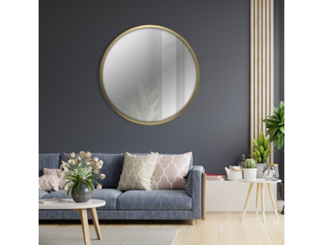 Espelho LA F?BRICA DEL CUADRO (70x70 cm - MDF - Dourado)