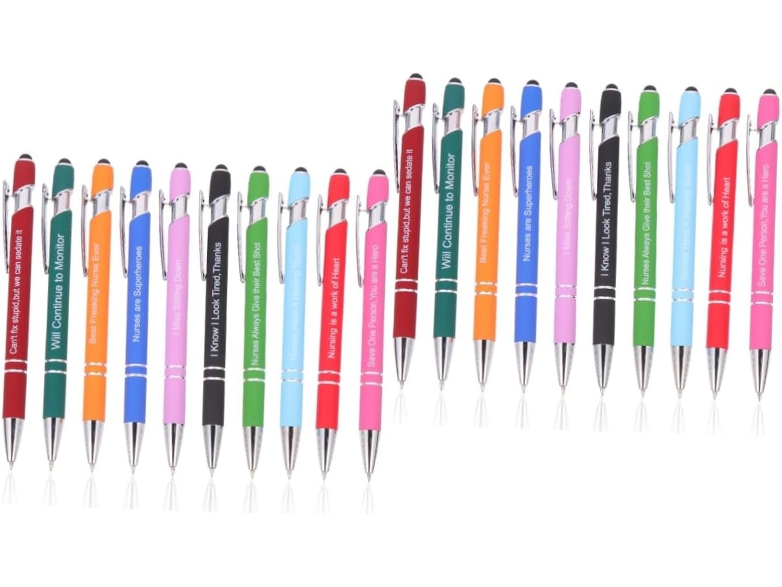 Conjunto De 20 Canetas Esferográficas Ergonômicas Para Uso Diário No