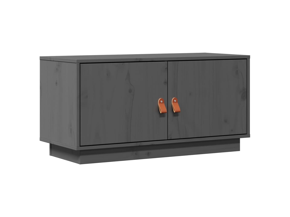 Tv Cabinet, Tv Cabinets Vidaxl Cinzeto Madeira De Pinho (n/a)