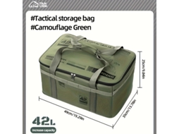 Bolsa de Armazenamento Dobrável Grande Capacidade para Equipamentos Camping Ao Ar Livre, Organizador Multifuncional À Prova D'água. AQUAFORGE