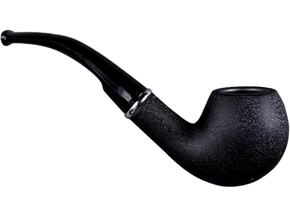 Pipe À Tabac Pipe À Fumer Rétro Noire Givrée À L'aienne Pipe À Filtre En Résine De Bakélite Sculptée Pour