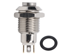 Interruptor Botão Metálico 10mm À Prova D'água Luz 3v Sunflare