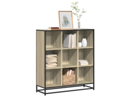 Vidaxl Estante 97,5x33x107,5 Cm Deriv. Madeira/metal Carvalho Sonoma