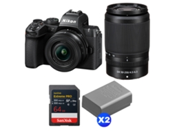 Z50 Ii + 16 50mm + 50 250mm + 1 Sandisk 64gb Extreme Pro Uhs ii Sdxc + 2 Nikon En el25a + Ebook “20 Dicas para Fotos Que Impressionam” NIKON