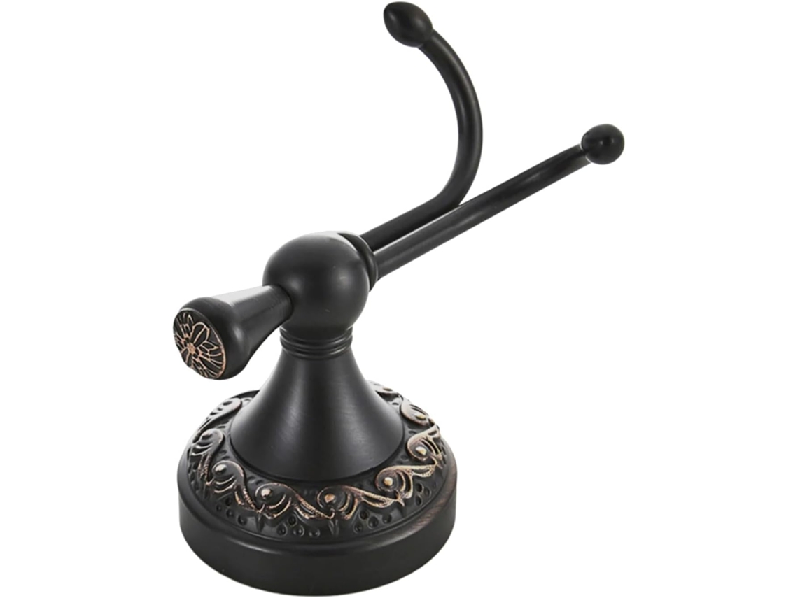 Cabideiro De Parede Clássico Em Metal Com Relevo, Resistente E Fácil De Usar, Ideal Para Casa, Escritório E Banheiro