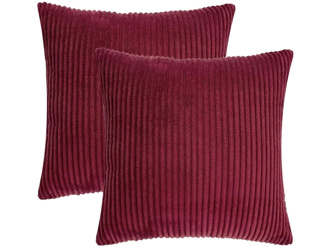 Capas Decorativas Para Almofadas 20x20 Polegadas, Estampa De Vinho Tinto