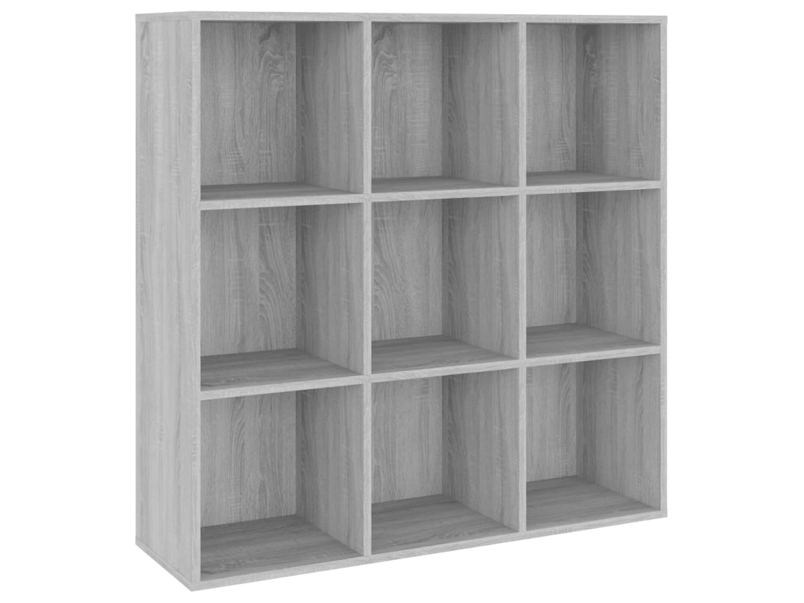Estante VIDAXL cor cinzento sonoma (98x29x97,5 cm)