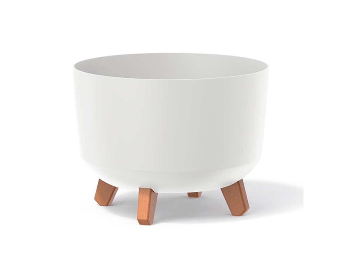 Vaso De Flores Branco, Sem Reservatório, Coleção Gracia