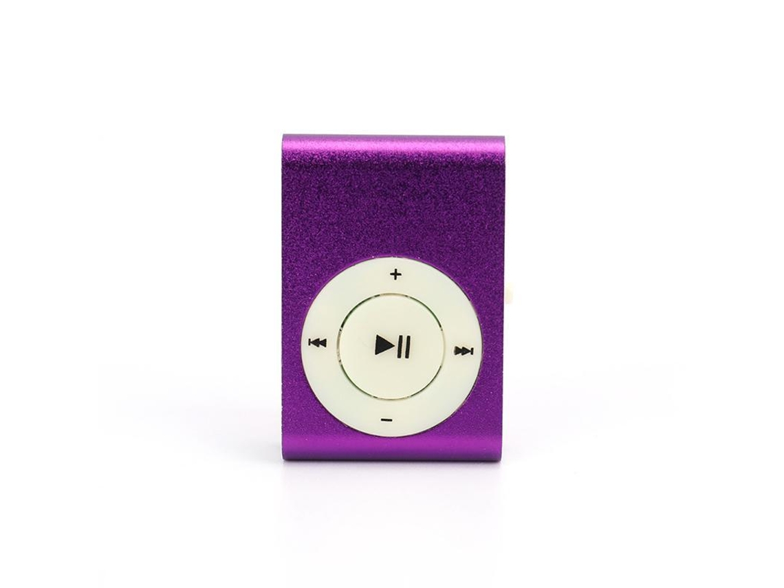 Reprodutor Mp3 Usb2.0 Com Clip 3.5mm Sem Tela Suporta Cartão De Memória Simples Mini