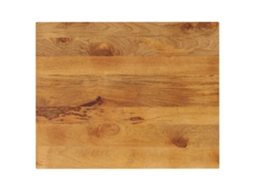 Vidaxl Tampo De Mesa Retangular 90x80x2,5 Cm Mangueira Maciça