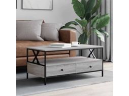 Vidaxl Mesa De Centro 100x51x45cm Derivados De Madeira Cinzento Sonoma