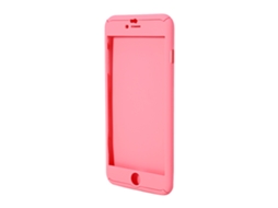 Capa de telefone EOOCOO, cobertura total 360 graus, rosa spray