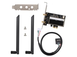 Placa De Wifi Pci-e Desktop 9260ngw Wr-9200 De Duas Bandas 2.4g/5g Bt5.0 1700mbps 2 Antenas
