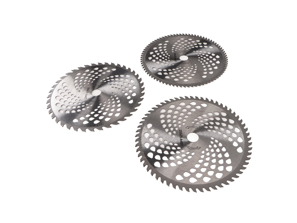 Primerox kit de Lâmina de Serra Circular Aço 40t 60t 80t para Cortador de Grama Fácil Instalação
