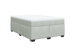 Box Spring Bed, Box Spring Beds Vidaxl Cinzeto Veludo (140 X 200 Cm)