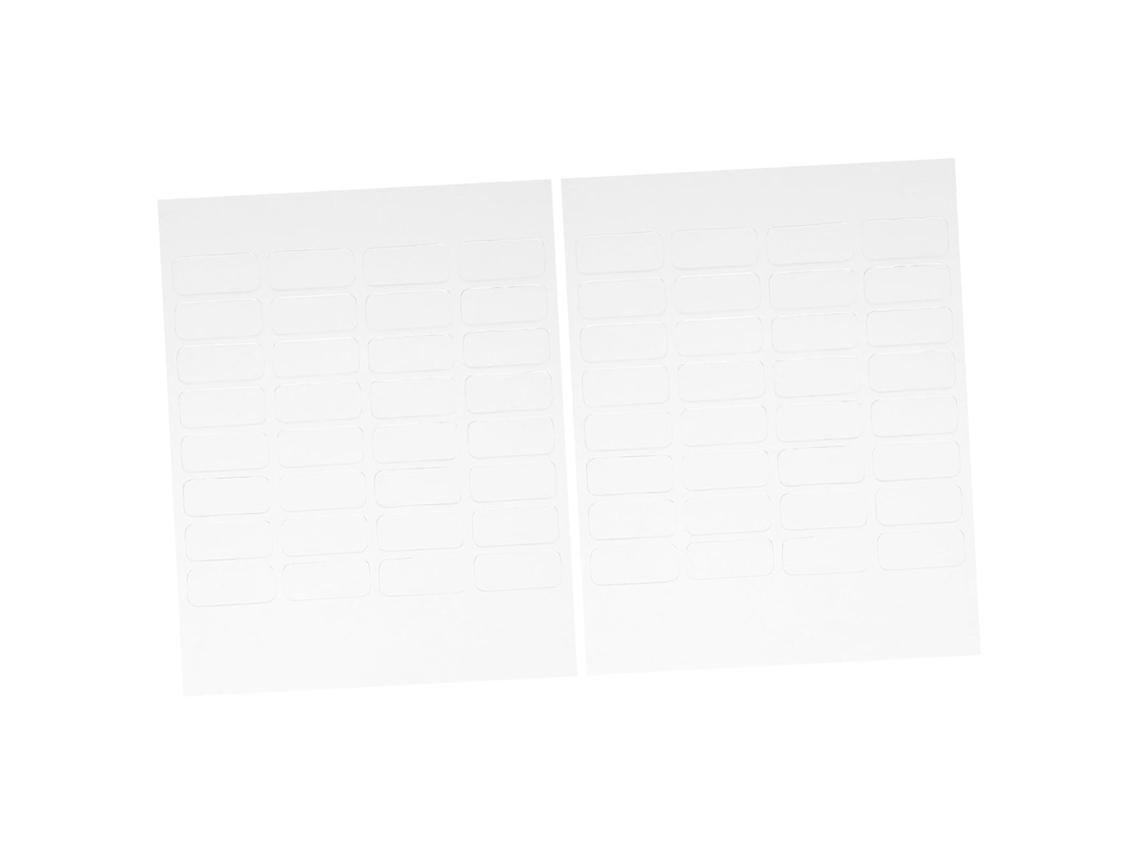 Conjunto De 64 Adesivos Transparentes Dupla Face Para Artesanato