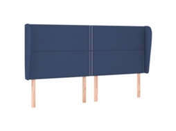 Headboard, Headboards Vidaxl Azul Tecido (183 X 23 X 118/128 Cm)