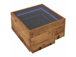 Mesa de centro Madeira Antiga 40 x 40 x 30 cm - Exclusiva da Maison