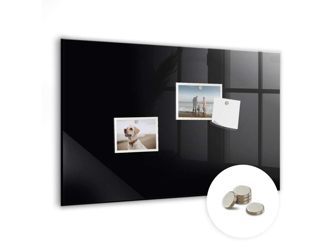 Quadro Magnético De Parede Preto Para A Cozinha Espelharte (60x40 Cm)