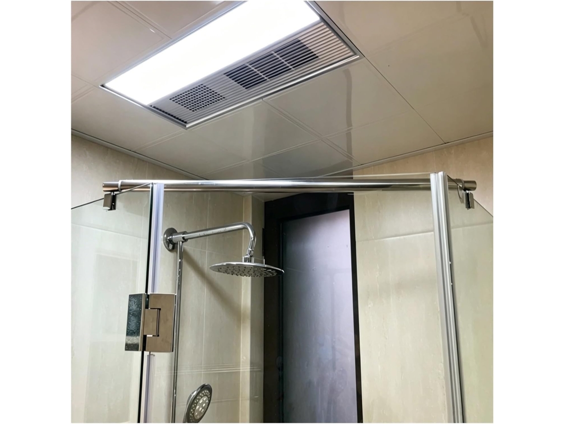 Barra De Suporte Vidro Ajustável Para Box Chuveiro, Haste De Suporte Em Aço Inoxidável 304 Para Parede Vidro 0, 3a 0, 5 Polegadas