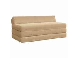 Vidaxl Sofá Cama Dobrável Verde Cinza 120 X 60 X 49 Cm Tecido