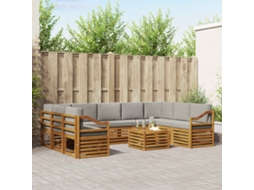 Vidaxl Conjunto De Sofás Para Exterior 10 Unid.