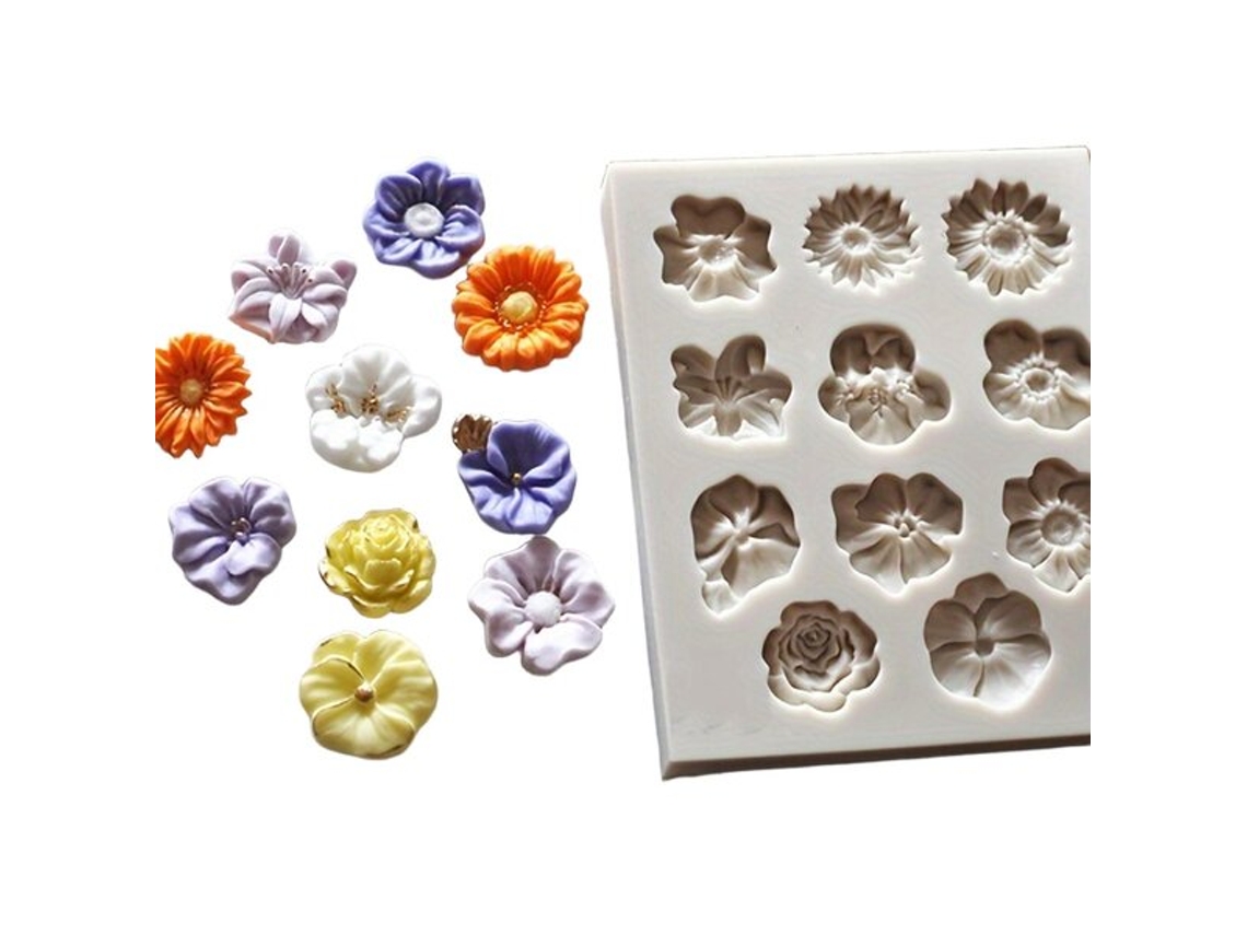 Molde De Resina Para Fundição De Flores Em Silicone Vayotoy