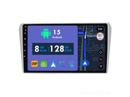 Auto Rádio Carro Bluetooth Autoradio 8GB RAM 128G ROM CarPlay Navegação GPS Ecrã Táctil RoverOne para Toyota Avensis T250 2 II 2002-2009  
