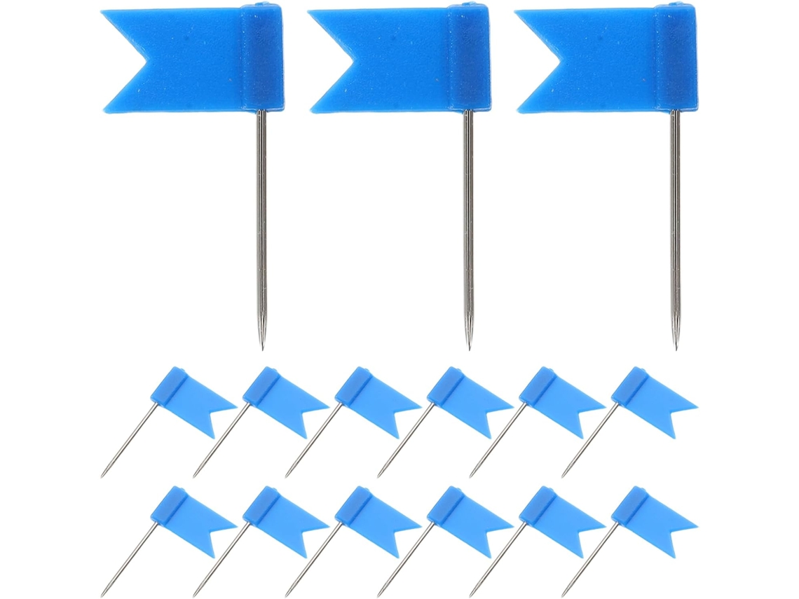 Conjunto De 60 Tachinhas Com Bandeiras Para Mapas E Murais, Ideais Para Salas De Aula, Escritórios E Residências, Além