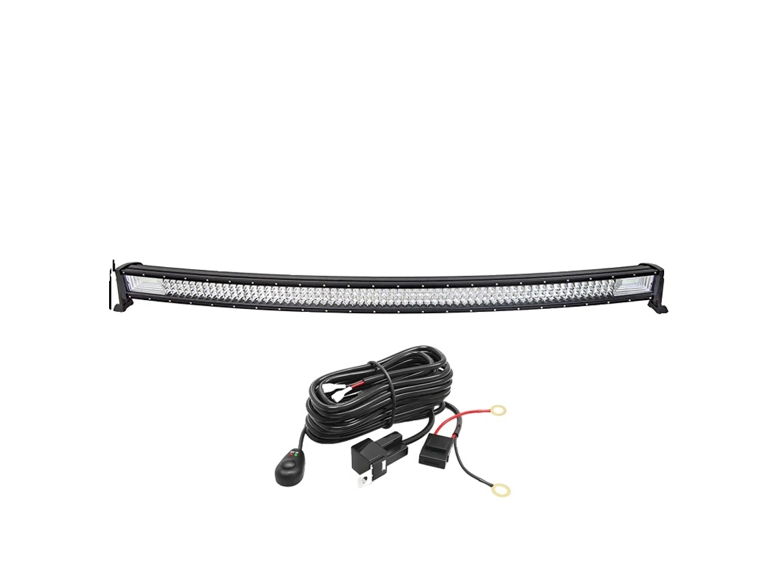 Barra De Luz Led, Curvada, Feixe Combo,52polegadas Com Kit De Fio Oem