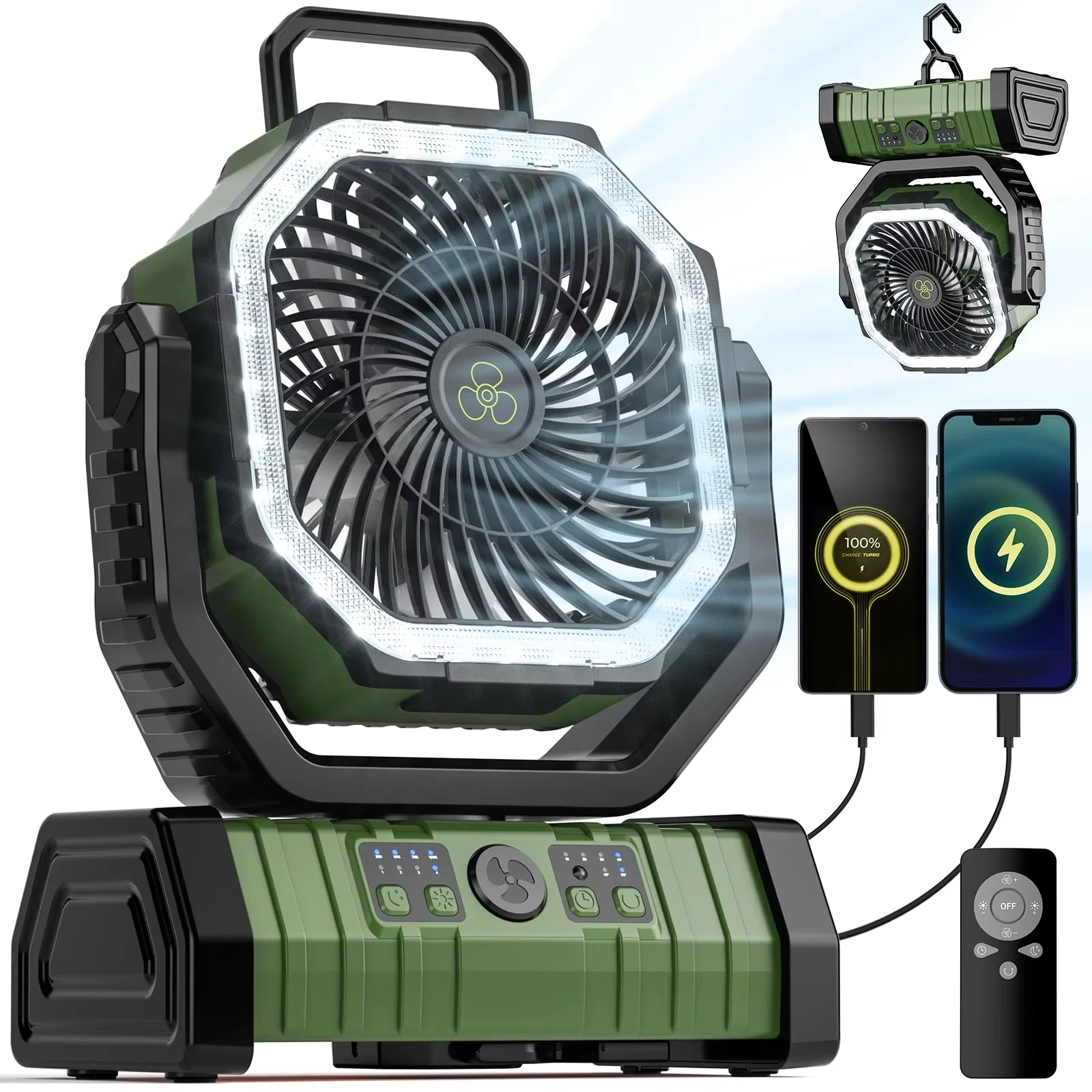 Mini Ventilador com display led MDUG, resfriamento por semicondutor, usb