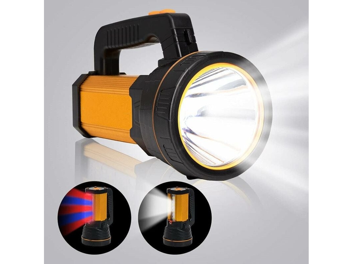 Lanterna Led Ultraleve E Potente, Lanterna Recarregável, Grande, Super Brilhante, Alta Potência, 6000 Lúmens, Longo Alcance, Para Aquaforge
