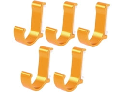 Cabide de parede para roupas, dourado, 5 unidades CHABERLU