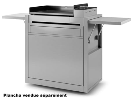 Carrinho para Plancha FORGE ADOUR em Inox Chpif60