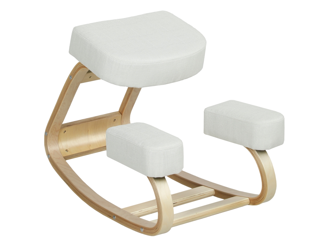 Cadeira de escritório BTFORUS ergonômica com rodízios, almofada lombar, apoio para cabeça e pés retrátil, cinza, 62x68x117-127 cm