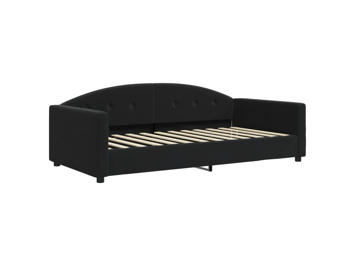Day Bed, Day Beds Vidaxl Preto Veludo (100 X 200 Cm)