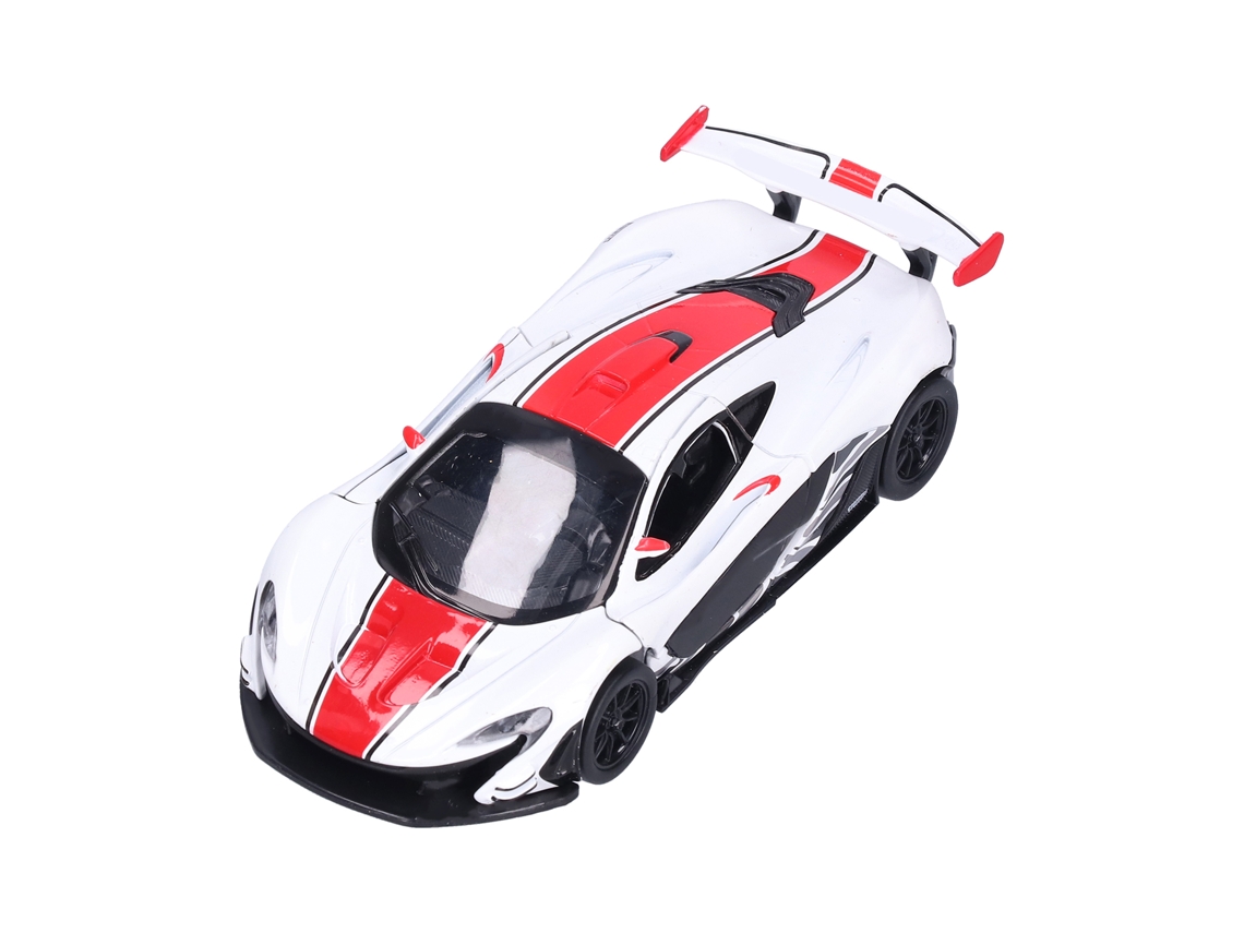 Modelo Ats Sports Car em Escala 1:32 com Luz e Som, League Car Brinquedo, Retrocesso, Cor Branca
