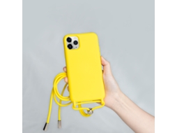 Capa De Borracha Para Smartphone Qu-crossbody, Colar Com Concha De Tpu, Capa Para Celular Compatível Com Iphone 14, 13, 12, 11 Pro Max, Cordão Para Ce