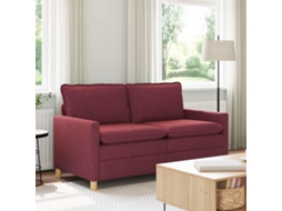 Vidaxl Sofá Vinho Vermelho 156 X 81 X 87,5 Cm Tecido