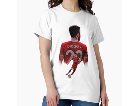 T-shirt Unissexo Rockinstone Diogo Jota Portuguese Liverpool Footballer Algodão (xl)