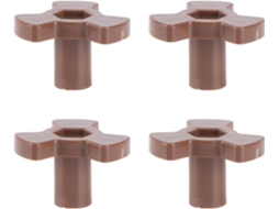 Conjunto de 4 Peças Acoplamento para Prato Giratório Micro Ondas, Feito Plástico, com Furo 0, CHABERLU